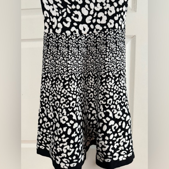 Black and White Leopard Print Dress - Picture 7 of 12